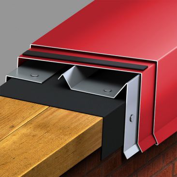Sistema di fissaggio in acciaio galvanizzato - PAC-CONTINUOUS CLEAT COPING - PAC-CLAD Petersen Aluminum - per copertura