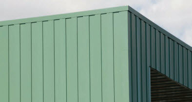 Rivestimento di facciata in pannelli - DESIGNER™ FLUTED - MBCI - in metallo / liscio