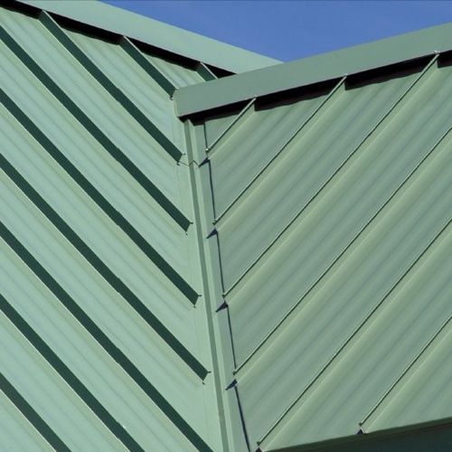 Copertura in acciaio galvanizzato - TITAN® CB-2000 - Custom-Bilt Metals - in lamiera d'acciaio / con giunti a doppia aggraffatura