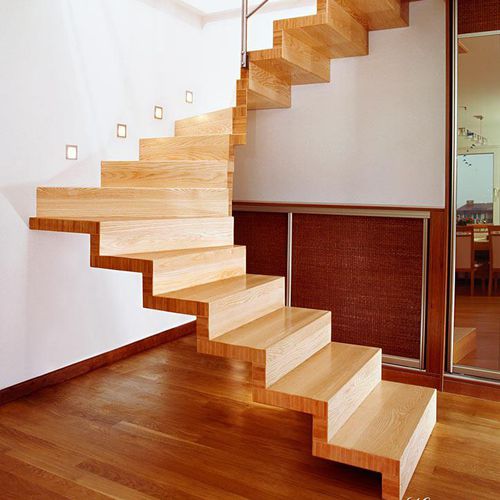 Scala a U - MS-16 - Marchewka - con gradini in legno / con struttura in legno / contemporanea