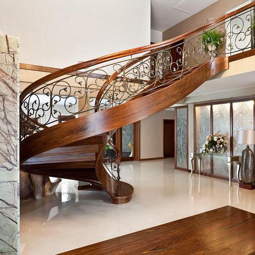 Scala elicoidale - MS-76 - Marchewka - con gradini in legno / con struttura in legno / tradizionale