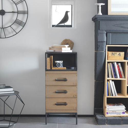 Cassettiera classica - BRISTOL - Artcopi - in legno / in metallo