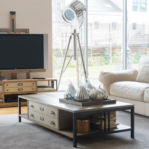 Tavolino basso classico - MANUFACTURE PETIT MEUBLE - Artcopi - in legno / rettangolare / con contenitore