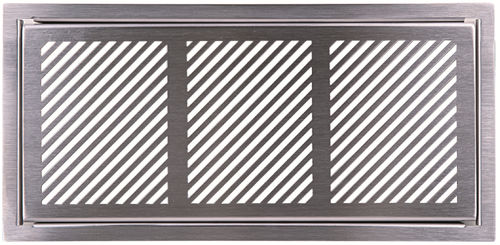 Griglia di ventilazione in acciaio inossidabile - PL127 - Pluggit - rettangolare