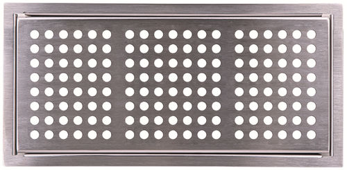 Griglia di ventilazione in acciaio inossidabile - PL129 - Pluggit - rettangolare