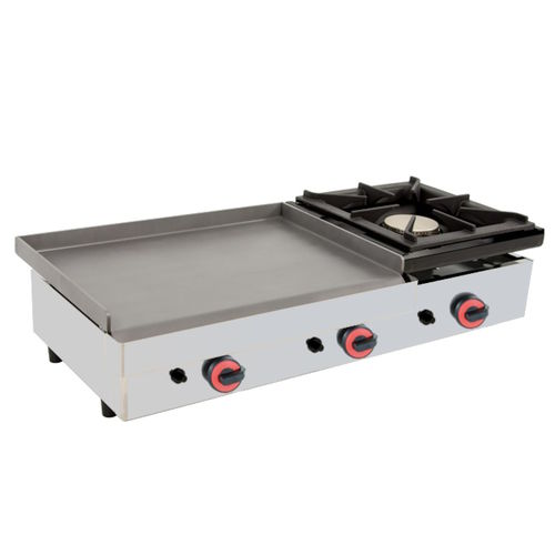 Piastra di cottura a gas - 4403FL6P - Mas Baga - professionale / con piano cottura a gas