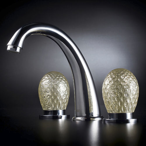 Miscelatore doppio comando per lavabo - 79 005P - Griferías Maier - da appoggio / in metallo cromato / da bagno