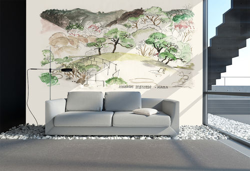 Carta da parati design originale - JARDIN JAPONAIS AQ144 - In Création - con motivi naturali / con motivo stampato