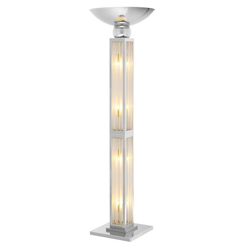 Lampada da terra - DORRELL - EICHHOLTZ - in metallo / in vetro smerigliato / contemporanea