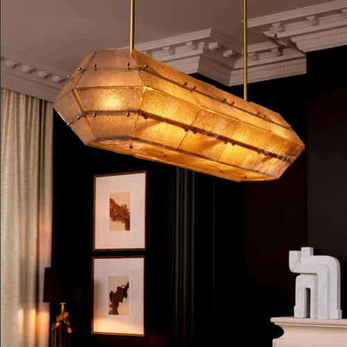 Lampadario contemporaneo - FERRUCCI - EICHHOLTZ - in vetro / in ottone / da 6 lampadine