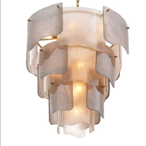 Lampadario contemporaneo - ASINARA L - EICHHOLTZ - in vetro fumè / in ottone / da 13 lampadine