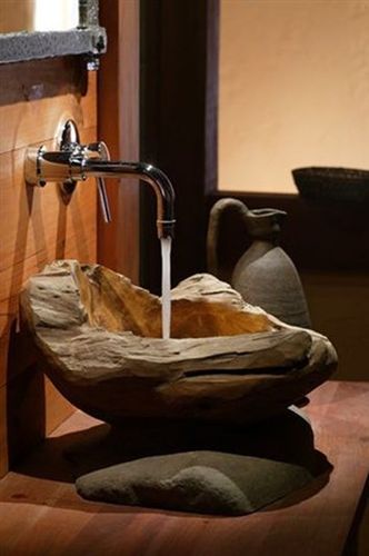 Lavabo da appoggio - WOOD - SDA Decoration - in legno / con specchio regolabile / ovale