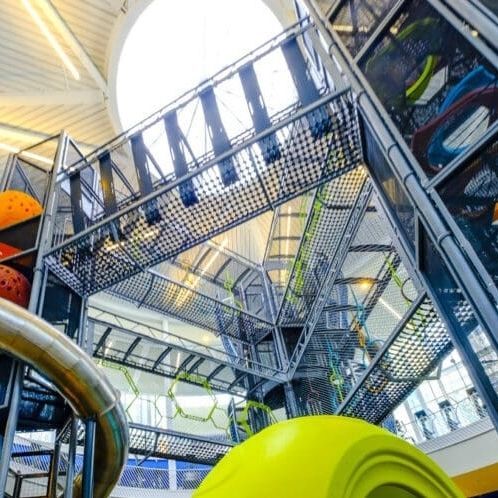 Struttura d'arrampicata da interno - SKYCOURSE  - Soft Play LLC - modulare