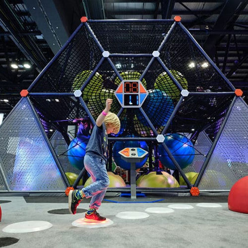 Percorso a ostacoli interattivo - JUNIOR CHALLENGE  - Soft Play LLC - in acciaio / passo passo / da interno