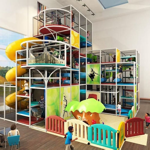 Struttura ludica per parco giochi - CONTAINED – LARGE  - Soft Play LLC - per edifici pubblici / da interno / in metallo