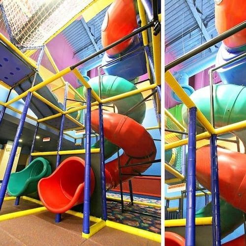 Scivolo girevole - CUSTOM  - Soft Play LLC - per parco giochi / multiplo / tubolare