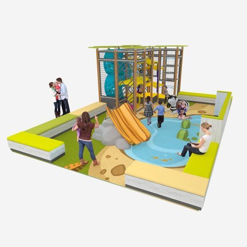 Percorso a ostacoli parkour - SAFARI ADVENTURE  - Soft Play LLC - per parco giochi / con rampa / scivolo