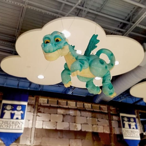 Scultura sospesa - Soft Play LLC - per parco giochi / multicolore / animale