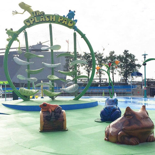 Struttura d'arrampicata per parco acquatico - Soft Play LLC - a getto d'acqua