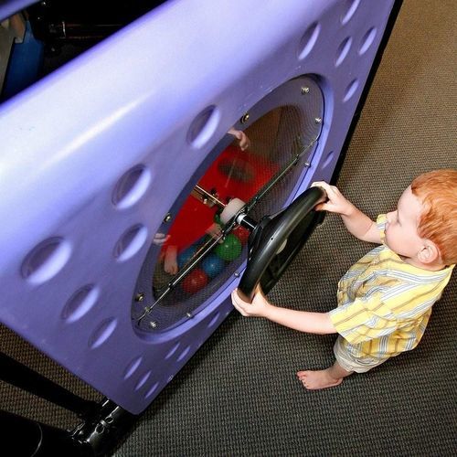Pannello per attività ludiche in plastica - BALL POPPER  - Soft Play LLC - con volante