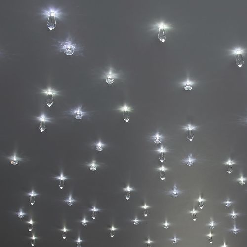 Plafoniera contemporanea - CRISTAUX - Semeur d'étoiles - in cristallo / LED / da bagno