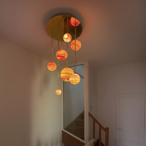Lampadario design originale - COUCHER DE SOLEIL - Semeur d'étoiles - in vetro soffiato / in metallo / contract