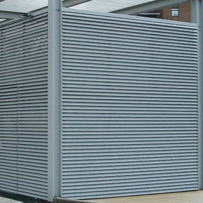 Griglia di ventilazione in alluminio - LOUVRES - Levolux - lineare / per esterni / per porta