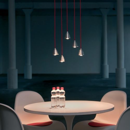 Faretti a binario in alluminio - Athene SPL - less'n'more - LED / conico / in vetro
