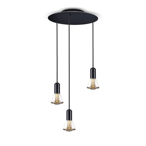 Lampada a sospensione - Ethics PL - less'n'more - in alluminio anodizzato / in vetro soffiato / in cristallo