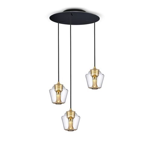 Lampada a sospensione - Ethics GPL - less'n'more - in alluminio anodizzato / in vetro soffiato / in cristallo