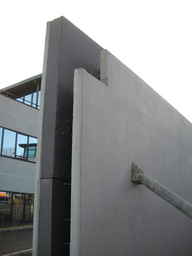 Muro a doppia lastra in cemento armato - ISOPRÉ® - Spurgin SAS - con isolamento integrato