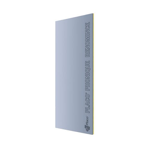Lastra in cartongesso per isolamento acustico - PLACO&reg; PHONIQUE R&Eacute;NOMINCE&reg; - Placoplatre - rettangolare / per parete / per soffitto