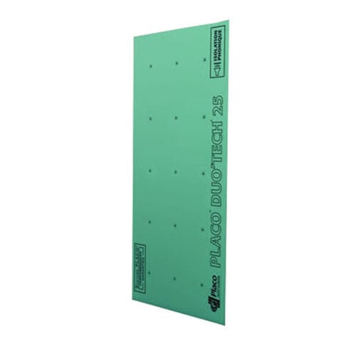 Lastra in cartongesso ad alta resistenza - PLACO&reg; DUO'TECH&reg; 25 MARINE - Placoplatre - per isolamento acustico / rinforzata / idrorepellente