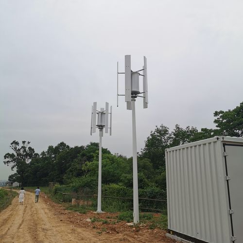 Piccolo generatore eolico asse verticale - FSV-1000 - Zhejiang WinPower Energy - 5 pale / su palo autoportante