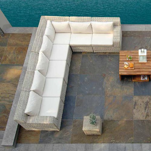 Divano modulare - ATLANTA - BOREK parasols | outdoorfurniture - d'angolo / contemporaneo / da giardino