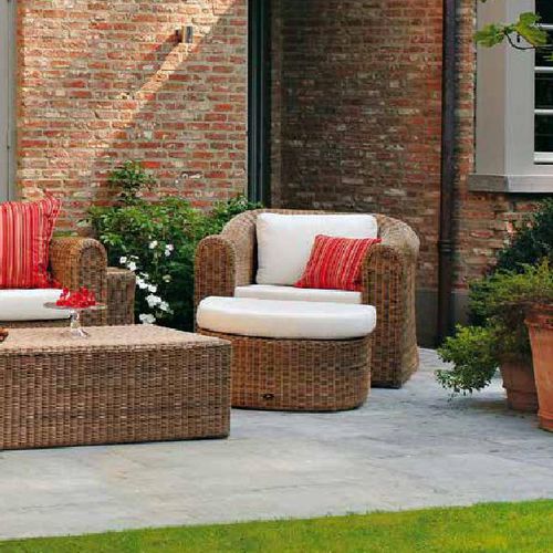 Poltrona contemporanea - BALI - BOREK parasols | outdoorfurniture - in Sunbrella® / in fibre sintetiche / con poggiapiedi