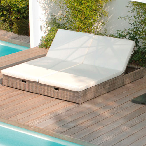 Lettino prendisole contemporaneo - PALERMO - BOREK parasols | outdoorfurniture - in Sunbrella® / in fibre sintetiche / da giardino