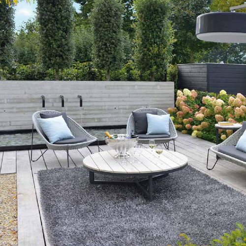 Poltrona contemporanea - PASTURO - BOREK parasols | outdoorfurniture - in Sunbrella® / in corda / in acciaio inossidabile