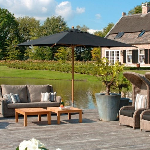 Ombrellone in tela - ST. TROPEZ - BOREK parasols | outdoorfurniture - in teak