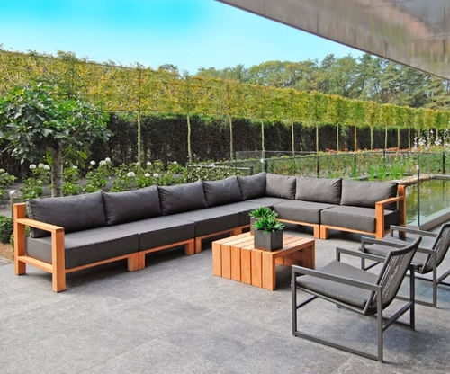 Divano modulare - MIAMI BEACH - BOREK parasols | outdoorfurniture - d'angolo / contemporaneo / per terrazza