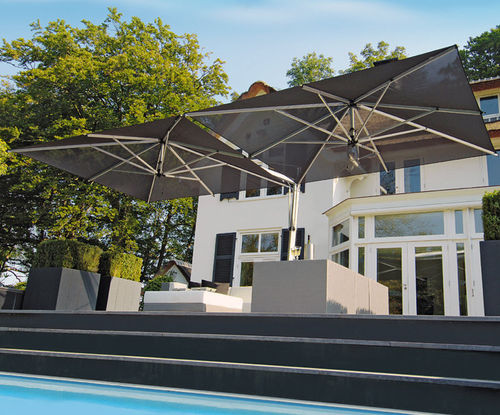 Ombrellone in Batyline® - DUO - BOREK parasols | outdoorfurniture - in Sunbrella® / in alluminio / doppio