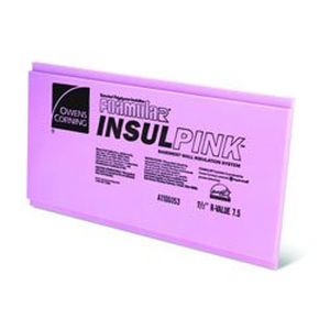 Isolante termo-acustico - INSULPINK® - Owens Corning Insulation - in polistirene estruso / per muro / senza barriera al vapore