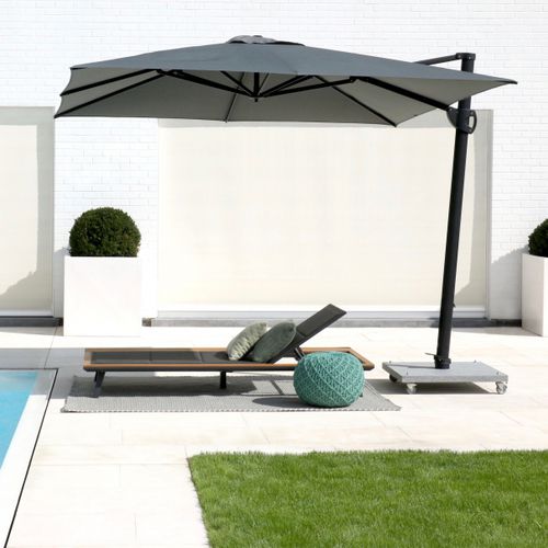 Ombrellone orientabile - CALI - Jardinico - laterale / in alluminio / contract