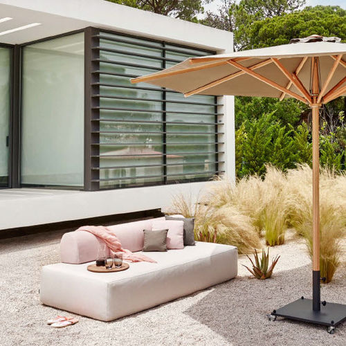 Divano contemporaneo - AMAN - Jardinico - da esterno / in tessuto / per uso contract