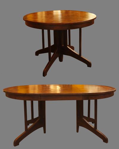 Tavolo classico - FTA HP DINX  - MATAHATI - in teak / rotondo / allungabile