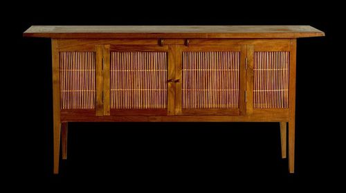 Credenza con piedi alti - BUF RB 4  - MATAHATI - classica / in teak / in bambù