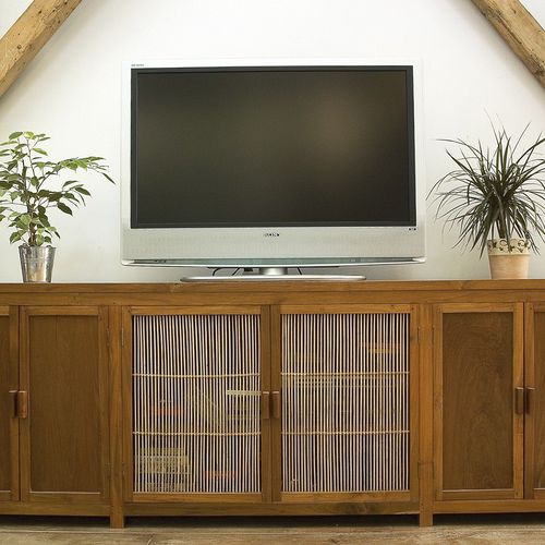 Mobile porta TV classico - FTA RB TVSM - MATAHATI - in teak / in bambù