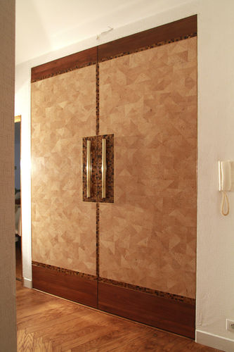 Porta da interno - MATAHATI - in teak / battente / senza vetri
