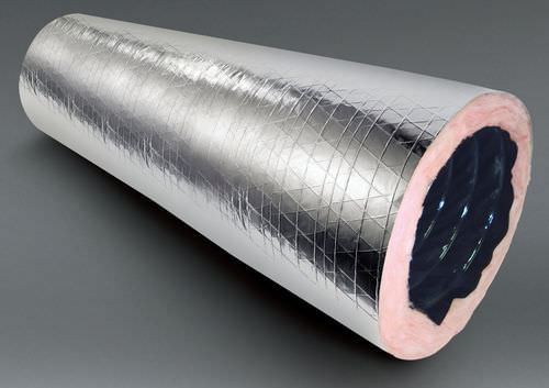 Isolante termo-acustico - ECOTOUCH® - QuietZone - in fibra di vetro / in rotoli / per condutture HVAC
