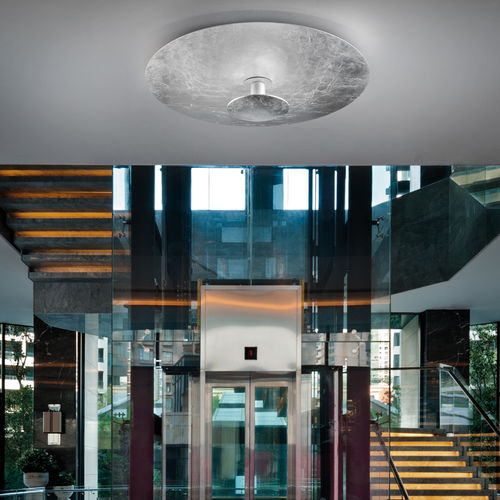 Plafoniera contemporanea - PIANETA 2106/ PL 45-60-80 - BRAGA F.LLI s.n.c. - rotonda / in metallo / LED